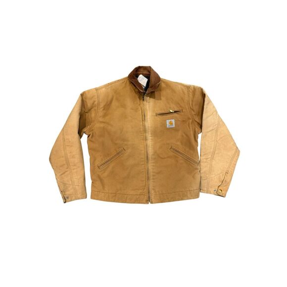 Carhartt Other - Vintage Carhartt J01 BRN Detroit Jacket Blanket Lined USA Made Workwear 42 Regul